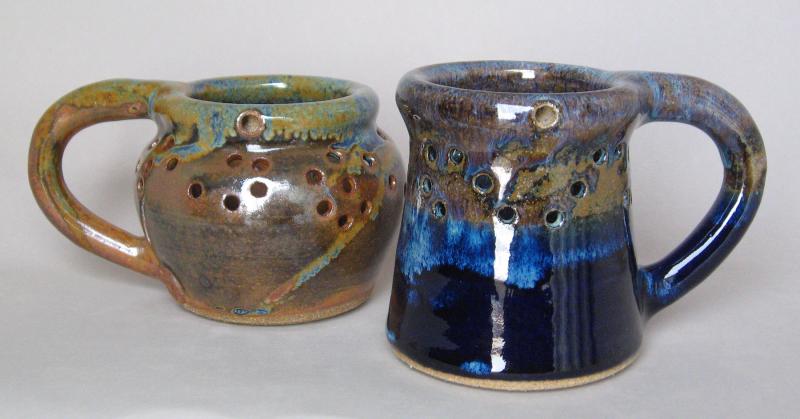 puzzle mugs muddy mountain pottery handmade ceramic