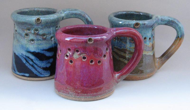 puzzle mug muddy mountain pottery tana libolt stoneware trick mug